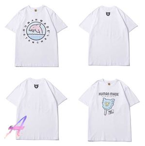 Human Made T-shirt Men Women Clothes High-quality Round Neck Short Sleeves Oversize Human Made Cute Cartoon Casual Tshirts