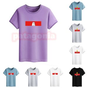 Wholesale box of t shirts for sale - Group buy Designer Mens Summer Brand T Shirts High Quality Womens Cartoon Print Breathable Tees Couples Fashion Classic Box Print Tops Asian Size M XL