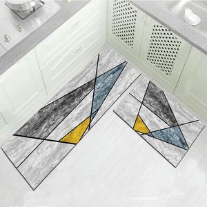 Mattor 2st/Set Modern Kitchen Mat Anti-Slip Area Rugs For Living Room Balkong Badrumsmattan Set Doormat Bath Mats Bedroom Tapetecarpets