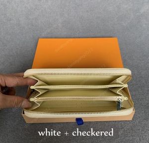 AAA 6 colors Fashion women clutch wallet pu leather wallet single zipper wallets lady ladies long classical purse with orange box card 60017