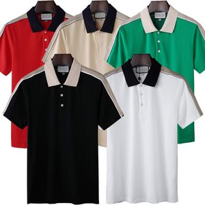 Мужские рубашки Polos Stylist Ruxury Italy Men Men Polo Blouse Top Caffenge 2022 Дизайнерская одежда с коротким рукавом мода Мужская футболка Asian Size M-3XL