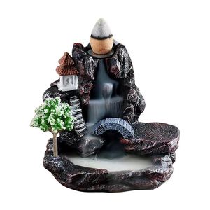 Fragrance Lamps Backflow Incense Burner Ceramic Holder Zen Decor For Sandalwood Interior Bedroom AromatherapyFragrance