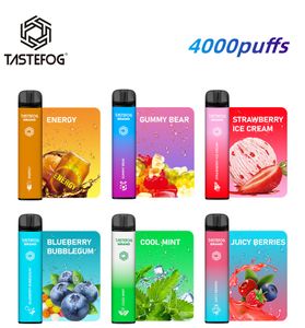 QK Tastefog 2022 Vape Batterie Wiederaufladbare E-Zigarette-Starter-Kits Pod 4000 Puff Fabrik Großhandel