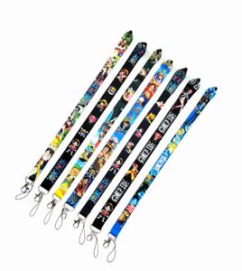 Wholesale camera badge resale online - Factory price One Piece Cartoon Anime Lanyard Key Chain Neck Strap Key Camera ID Card Badge Phone String Pendant Party Gift Accessories