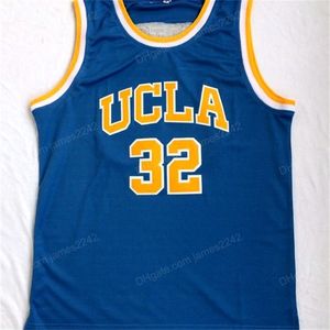 Nikivip Men UCLA Bruins College Jerseys Bill 32 Jersey de basquete Walton Kareem 100% costurados esportes azuis de alta qualidade