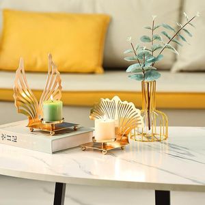 Candle Holders Pcs Romantic Candlestic Metal Holder Simple Black Wedding Decoration Bar Party Living Room Home OrnamentsCandle