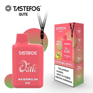 Disposable vape box Tastefog Qute Mesh Coil Vapes wholesale e cigarette 800 puffs Newest electronic cigarette with 15 flavors Top Quality