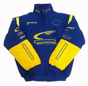 F1 Formula One racing jacket autumn and winter full embroidered cotton clothing spot sales QMV6