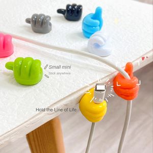 Multifunctional Clip Holder Thumb Hooks Wire Organizer Wall Hooks Hanger Strong Storage For Kitchen Bathroom