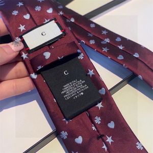 メンズネクタイデザイナーネクタイ Cravatte ファッション刺繍ビジネス高級高品質ギフトボックス付きシルクネクタイ