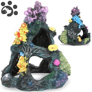 Rium Stone Decoration Artificial Coral Mountain Fish Tank Resina sintética para AA0060 Y200917