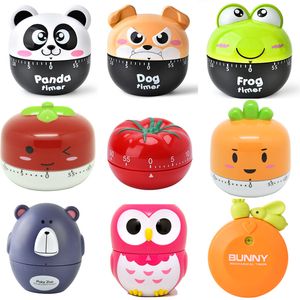 Cartoon Animal Vegetable Shape 60 Minute Timer Easy Operate Kitchen Timer Cooking Baking Helper Kitchen-Tools Home Decoration