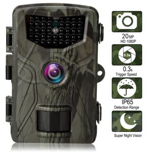 Nowy 20mp Animal 1080P Polowanie Trail Camera Wildlife Tracking Surveillance Śledzenie HC804A Night Vision Wild Cameras Pułapki