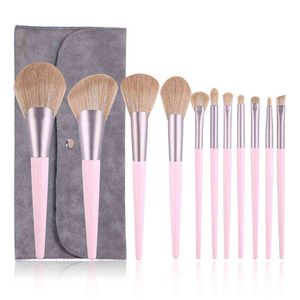 Makeup Tools ZOREYA Brushes Set 12pcs Professional Eyeshadow Highlighter Powder Foundtaion Eyebrow Cosmetics220422