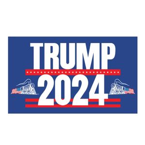 Stok 90 * 150 cm 2024 Trump Tren bayrağı Trump Bayraklar ABD Başkanlık Seçimi Trump Afiş Bayrakları 2024 3 * 5ft