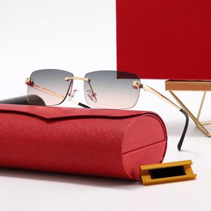 Fashion Carti Designer Coole Sonnenbrille Leopardenkopf Serie Rahmen für Männer Frauen Anti-Blaulichtleser Gradientenlinse Goldzubehör Rahmen Business-Brille