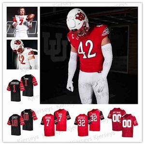 A001 Custom Men Utah Utes Football Jersey College Devin Lloyd Zack Moss Brant Kuithe Charlie Brewer Cameron Rising Tavion Thomas Micah