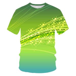 Interessantes natürliches Unkraut, kaltes und frisches grünes Unkraut, grüne Blätter, Unisex, bedruckt, 3D-T-Shirts, Top, Sommer-T-Shirts, L220704