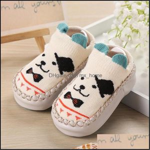 Flat Shoes Infant Baby Socks With Rubber Soles Newborn Girls Boys Autumn Floor Anti Slip Soft Sole Sock 9 Mxhome Dhsyq