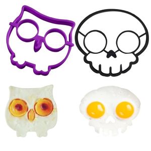 Gatti Cranio Forma di gufo Accessori da forno Stampo per uova Stampo per uova in silicone Colazione Uova fritte Modello Cucina Gadget da cucina 220517