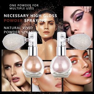 Teayason Brighten Shimmer Glitter Highlighter Löst pulver Spray Face Makeup Stick Creamy Texture Sprayer Cosmetic