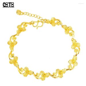 Cadeia de link Cadeia dourada Fashion Fashion Glamour Jewelry Women Bracelet Muçulmano Acessórios para casamentos de noiva Party Holiday Gift Wholesale INTE22