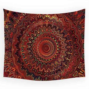 Marocko Indian Carpet Wall Hanging Sand Beach Throw Filt Tapestry Mandala Geometric Bohemian Meditation Rugs J220804