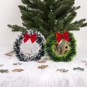 Flores decorativas grinaldas Janela de Natal Garlandes Decoração Boutique Lightweight Realistic Texture WreathDecorative