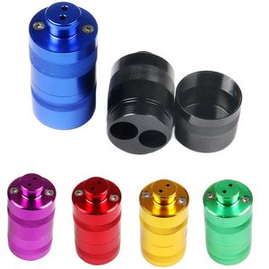 Latest Smoking Colorful Big Double Tube Aluminum Alloy Cracker Bottle Opener Pollen Press Cream Whipper Dispenser Portable Cigarette Holder Tool High Quality