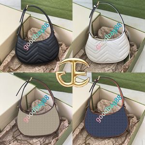 Luxuriöse halbmondförmige Mini-Kettentasche für Damen, modisch, lässig, Design, Umhängetasche, Umhängetasche, Handtasche, Messenger-Tasche, hochwertiges Rindsleder, 699514, 21 x 11 x 5 cm