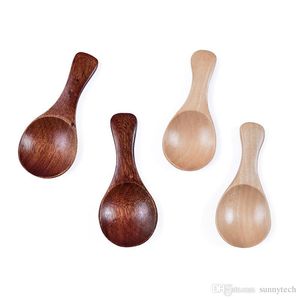 Kitchen Cooking Wooden Children Spoon Mini Cooking Smooth Meal Jam Utensils Kitchenware Supply Tableware Tool LX0446