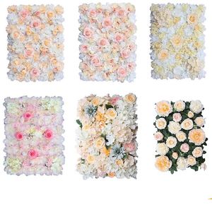 Decorative Flowers & Wreaths Champagne Artificial Flower Wall Panels BackdropDecor Wedding Baby Shower Birthday Party Shop Backdrop Decorati