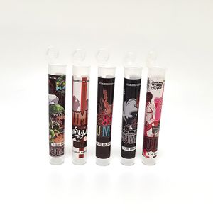 prerolls package bottle Gumbo pre roll pack plastic preroll tube and stickers heat shrink wrap smell proof tubes