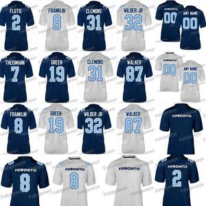 Thr 2019 Toronto Argonauts 8 James Franklin 19 S.J. Verde 32 James Wilder Jr 87 Derel Walker 31 CLEMONS 7 THEISMANN Jersey