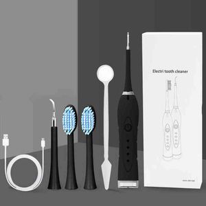 3 in 1 Electric Toothbrush with Mirror Professional Dental Calculus Remover Sonic Tartar Tooth Stain Teeth Cleaning Kit 220713