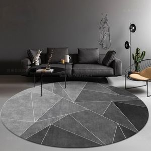 Carpets Nordic Style Living Room Bedroom Round Carpet Hanging Basket Computer Study Dining Table Mat Non-slip MatCarpets