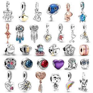 New Popular 925 Sterling Silver High Quality Special Price Charm Pendant Beads For Original Pandora DIY Bracelet Necklace Ladies Jewelry Making