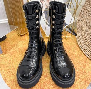 2023 designerskie buty damskie najwyższej jakości prawdziwej skóry beżowe płótno za kolano boot's Zipper sznurowadła moda luksusowe szpilki damskie markowe obuwie