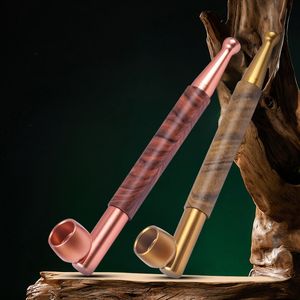 Cool Portable Texture Handpipes Pipes Dry Herb Tobacco Metal Filter Rökning Cigaretthållare Innovativ design avtagbar DHL -gratis av hög kvalitet