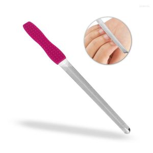 File unghie 1pc lime a ongle filer lixa de unha file convesso concavo a doppia faccia pilnik con manico non slip silicone manicurenail prud22