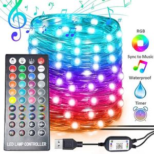 Strings Party Bar Wedding Home Indoor Decoration USB Bluetooth-compatible App Control LED String Lights For ChristmasLED