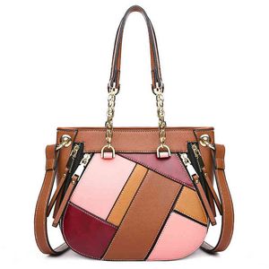 Mulheres bolsas com painéis para meninas Bolsas de ombro de moda de luxo Designer Feminino Pacote Crossbody 220617