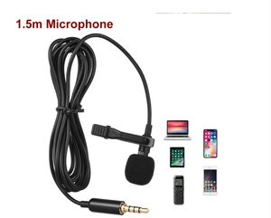 Universal Portable 3,5 mm Mini Microfone Microfone CLIP GRÁTIS NO MICROPONIMAS DE 1,5 M MICA DE AUDIO PAR