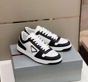 Scarpe casual firmate da donna Sneakers in nylon a doppia ruota con suola spessa a triangolo Scarpe basse in pelle di lusso da donna in tela bianca VR5N