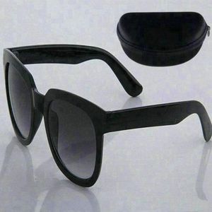 Bes kvalitetsmärke plank solglasögon för kvinnor män västerländsk stil klassisk torg UV400 mens svart stor vinkel ram G15 solglasögon med låda