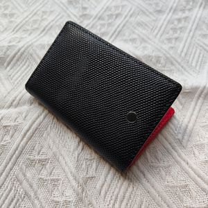 Luxury Brand Designer Card Holder Läder Plånbok Luxury Handbag Top Mini Coin Purse Short Coin Storage Bag Original presentförpackning