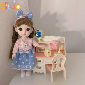 Bambole 1/12 Bjd Juguetes Munecas Para Ragazze 3D Simulazione Principessa Dress Up Bambola per bambini Giocattoli Carino Multi-comune Regali di compleanno 220826