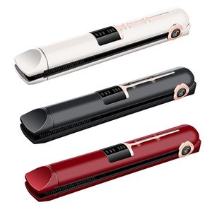 Wireless Hair Straightener Ceramic Mini Flat Iron Hair Curling Irons Styling Tools Cordless Beard Hair Straightener 220623