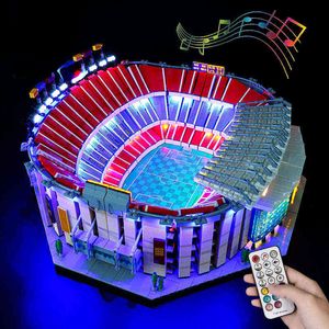 Block LED Light Kit för Stadium Camp Nou FC Barcelona 10284 Byggnadsblock Set Lampbelysning DIY Toys No Model T230103