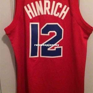 A buon mercato all'ingrosso Kirk Hinrich Stags Aba Jersey Uomo Rb # 12 T-shirt cucita Gilet cucita Maglia da basket maglia Camicia